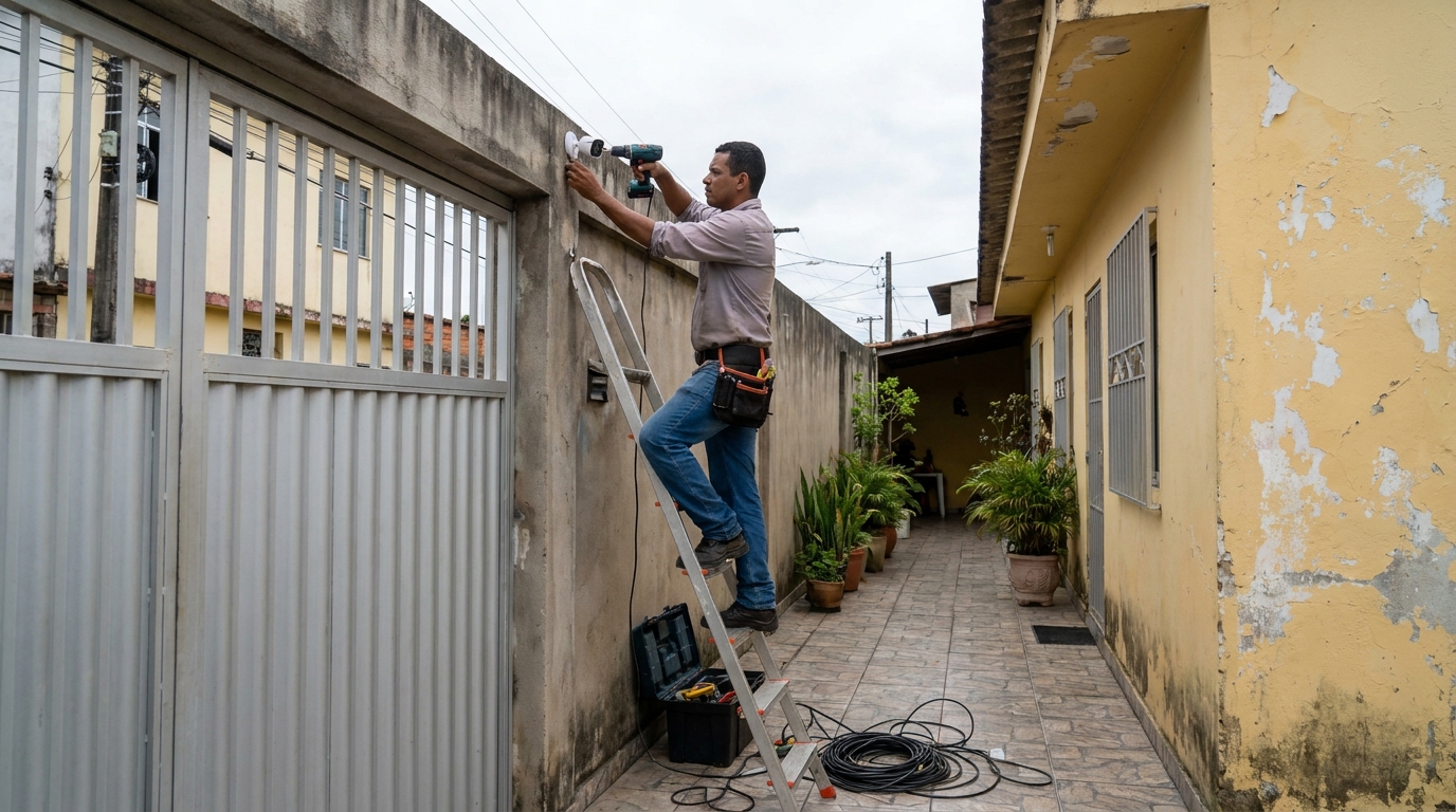 Passagem de Cabeamento no Araxá, Campina Grande‑PB