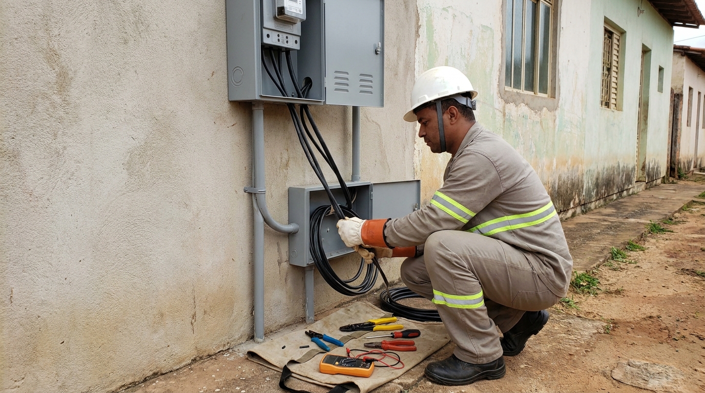 Regularização de Entrada de Energia no Castelo Branco, Campina Grande‑PB