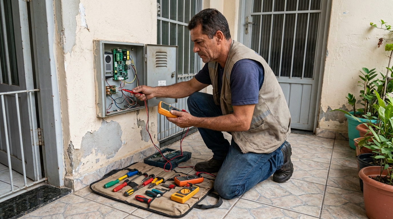 Troca de Fiação de Interfone em Campina Grande‑PB