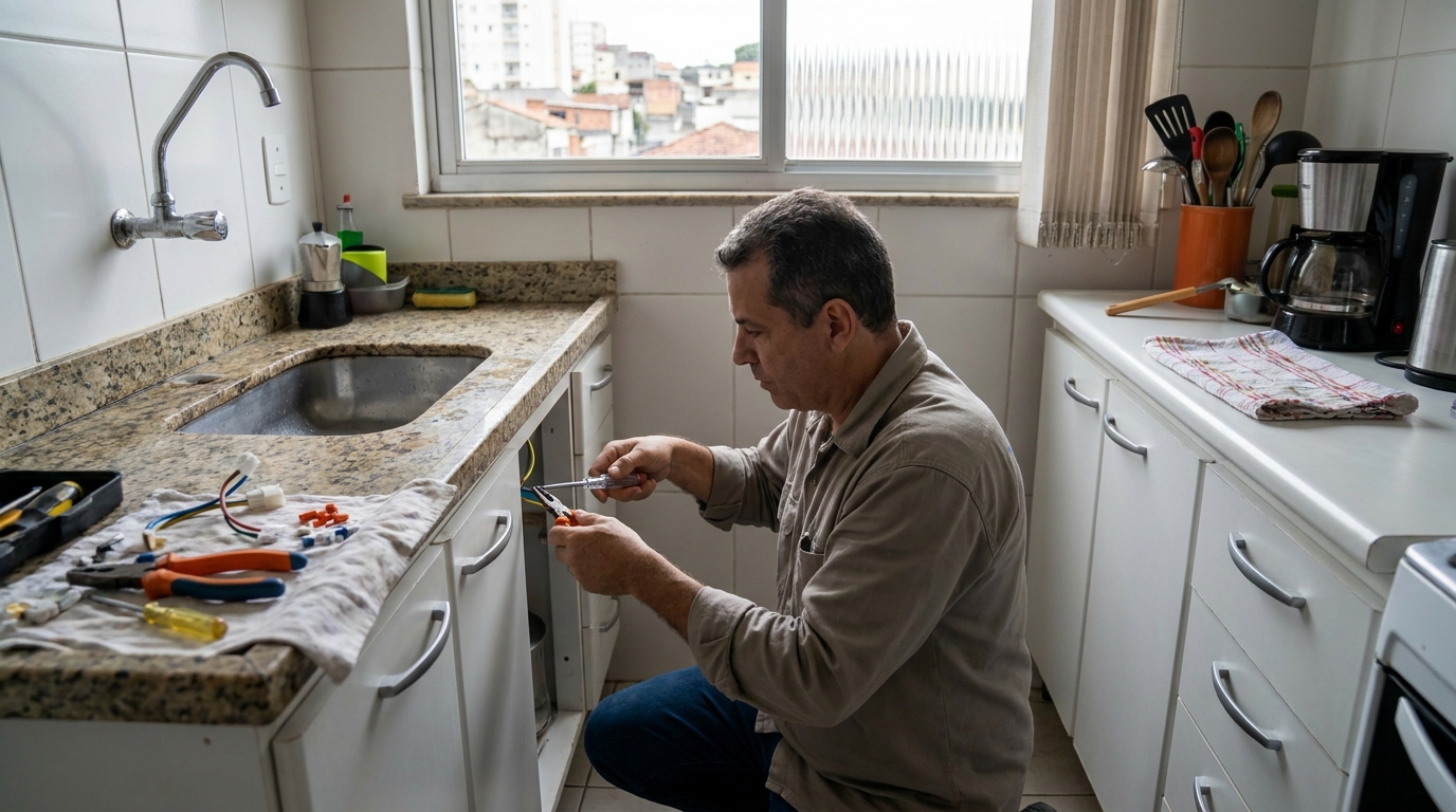 Troca de Torneira Elétrica no Bodocongó, Campina Grande‑PB